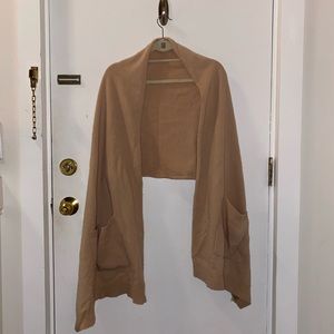 Alexander Wang camel wrap with pockets. One size.